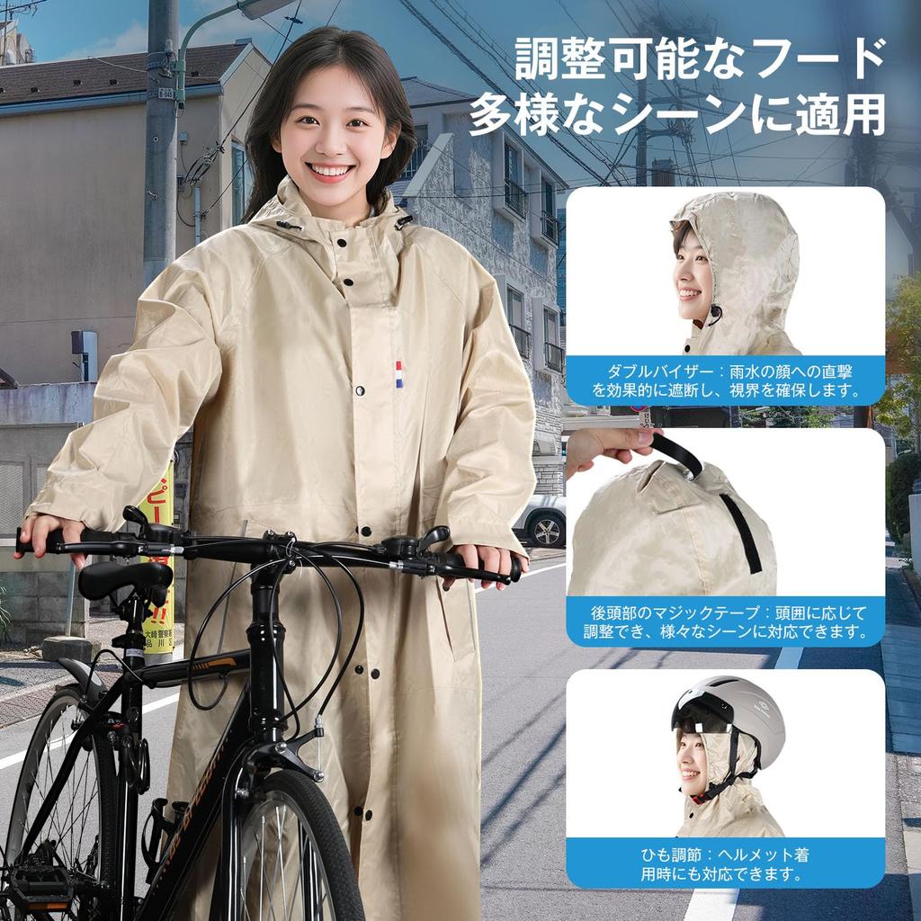 VARNIC Cycling and Backpack Compatible New Super Windproof and and Long Rain Waterproof Durable Thick Strong Water Perfect for Rainy and Heavy Unisex