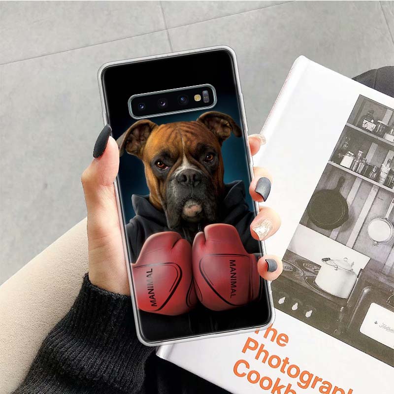 Boxer Dog Phone Case for Samsung Galaxy A52 A51 A50S A12 A22 A32 A72 A10S A30S A31 A71 Note 20 Ultra 10 Plus S10 Galaxy A52 A51