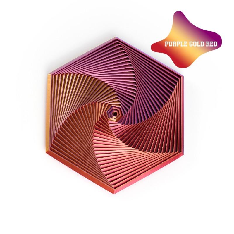 

3D Printed Fractal Hexagon Toy Mesmerizing Spiral Design for Adults Pocket - Sized Reliever Exquisite Decor Gift Items