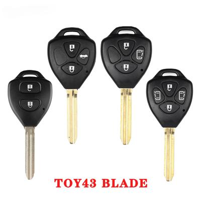 2/3/4 Tasten Fernbedienung Auto Schlüssel Fall Shell FOB für Toyota Camry RAV4 Yaris Prado Tarago Corolla Reiz Crown Avalon Venza