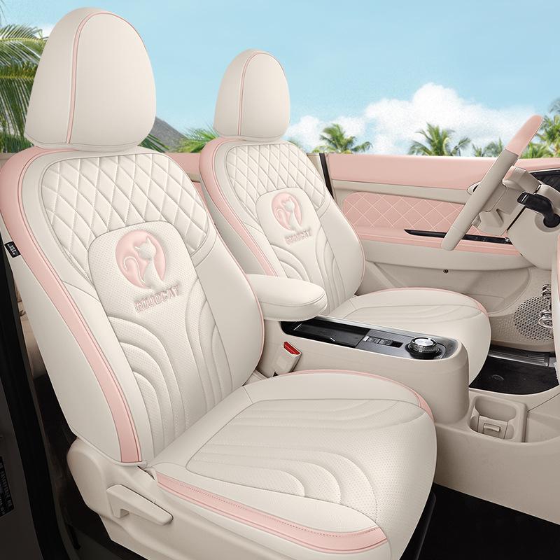 ORA Good Cat GT Cartoon Seat Cover - Full Wrap, Four Seasons Use, Cute Design, 2022 Model.