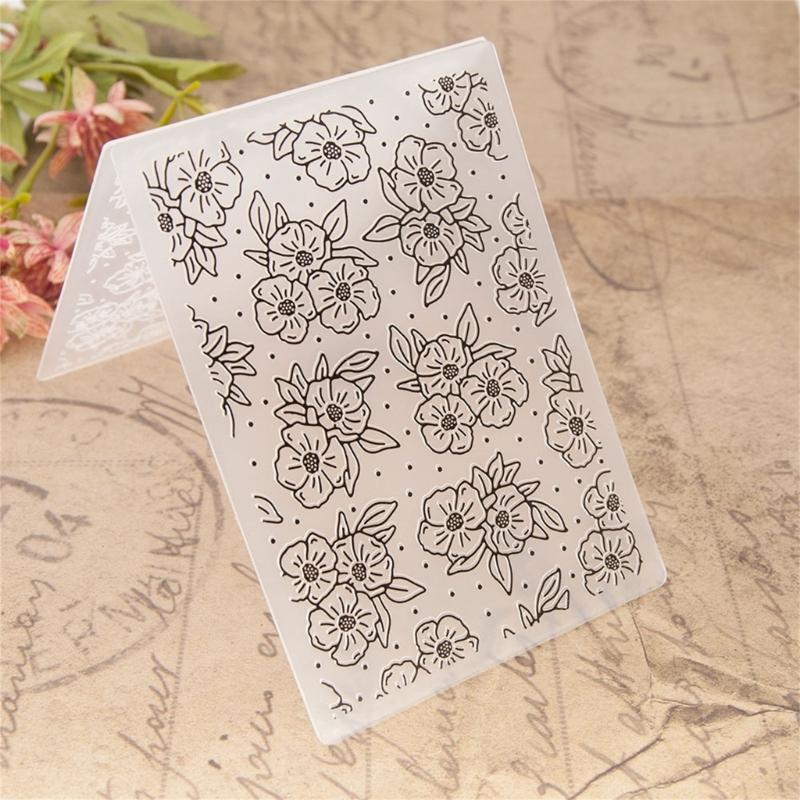 Blumenmuster Prägefolder Papierkarte Prägeschablonen Prägemaschine Vorlagen für Kartenherstellung