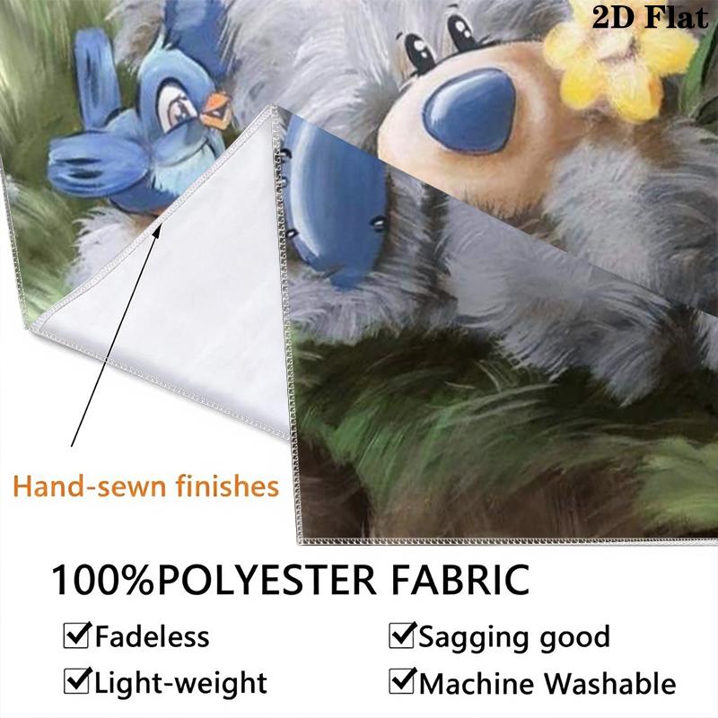 Tatty Teddy Wall Tapestry Aesthetic Wall Hanging Printed Fabric Blanket Decorative Tapestries for Bedroom Living Room Home Decor