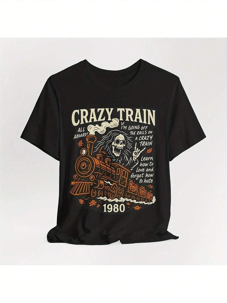 Crazy Train Vintage Heavy Metal Unisex T-Shirts