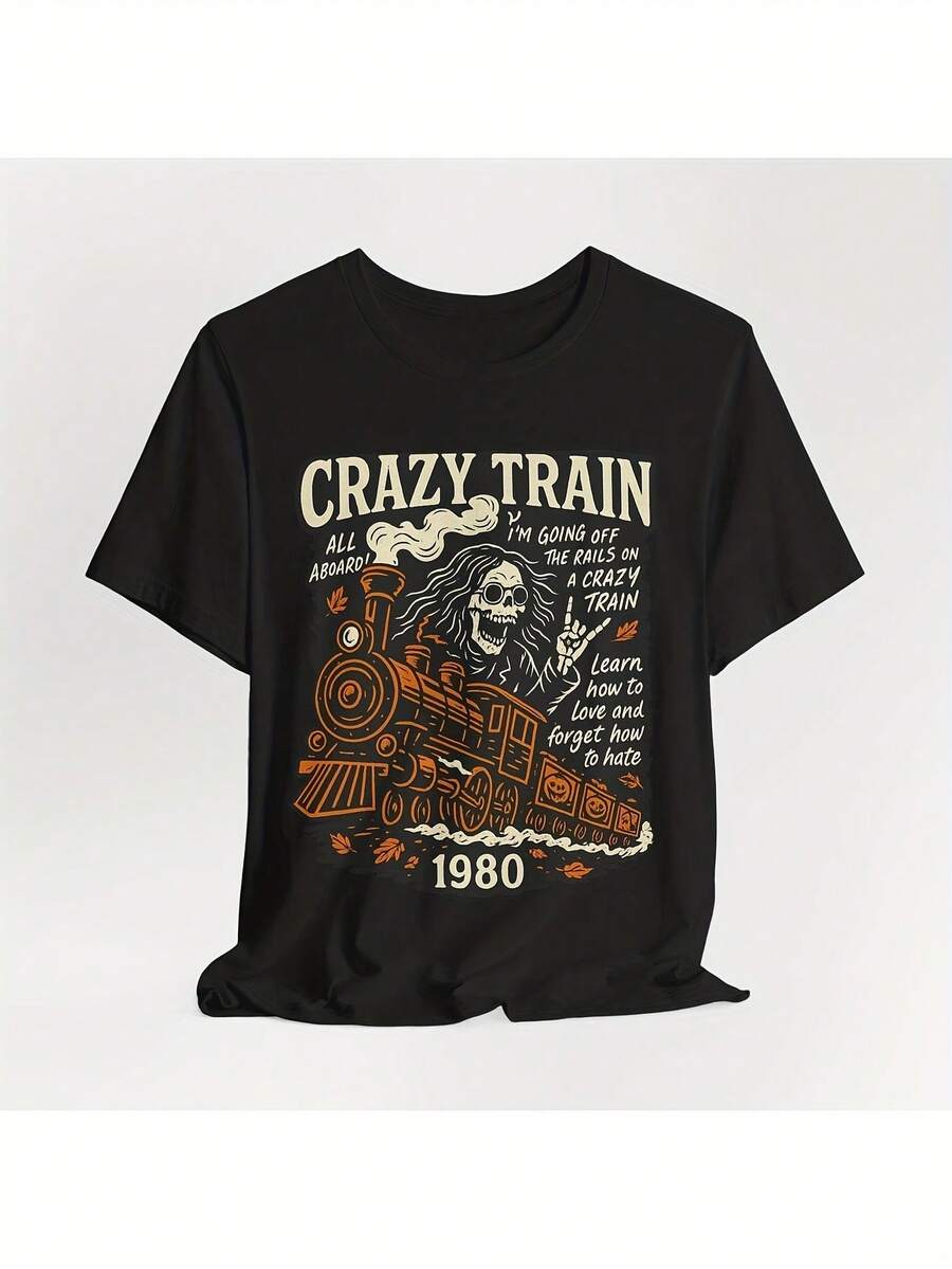 

Crazy Train Vintage Heavy Metal Unisex T-Shirts L