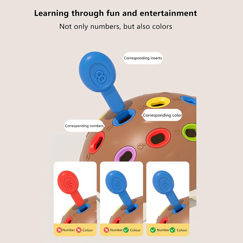 Montessori Baby Hedgehog Toys Concentration Training Education Toys Fine Motor Sensory Educational Toy For Kids Birthday Gifts