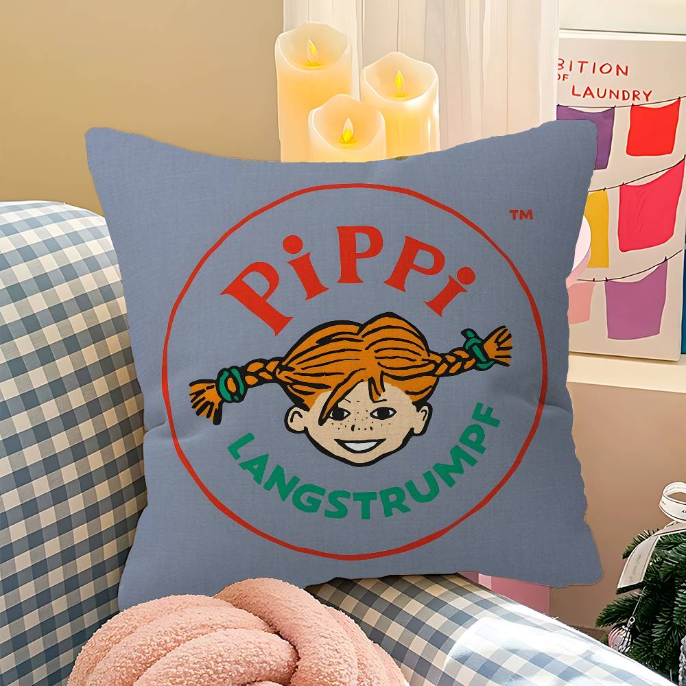 

PPippi Longstocking Pillow Cover Design cushion Cover decor Holiday Decorati 30x30 cm