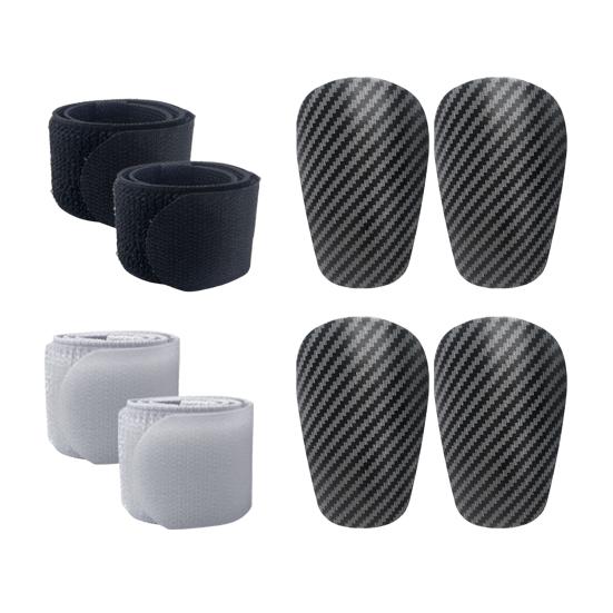 1 Pair Mini Soccer Shin Guards with Strap Lightweight Flexible Shin Pads Sports