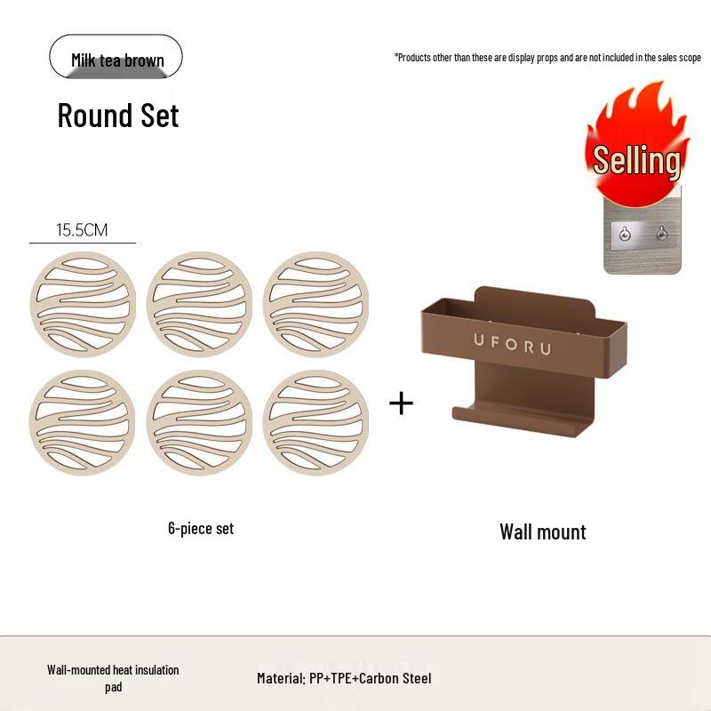 

UFORU Non-Slip Heat-Resistant Coaster Set