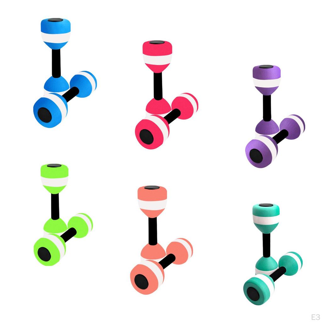 2 gantere acvatice pentru exerciții, ușoare și ușor de apucat, piscină, zona lombară