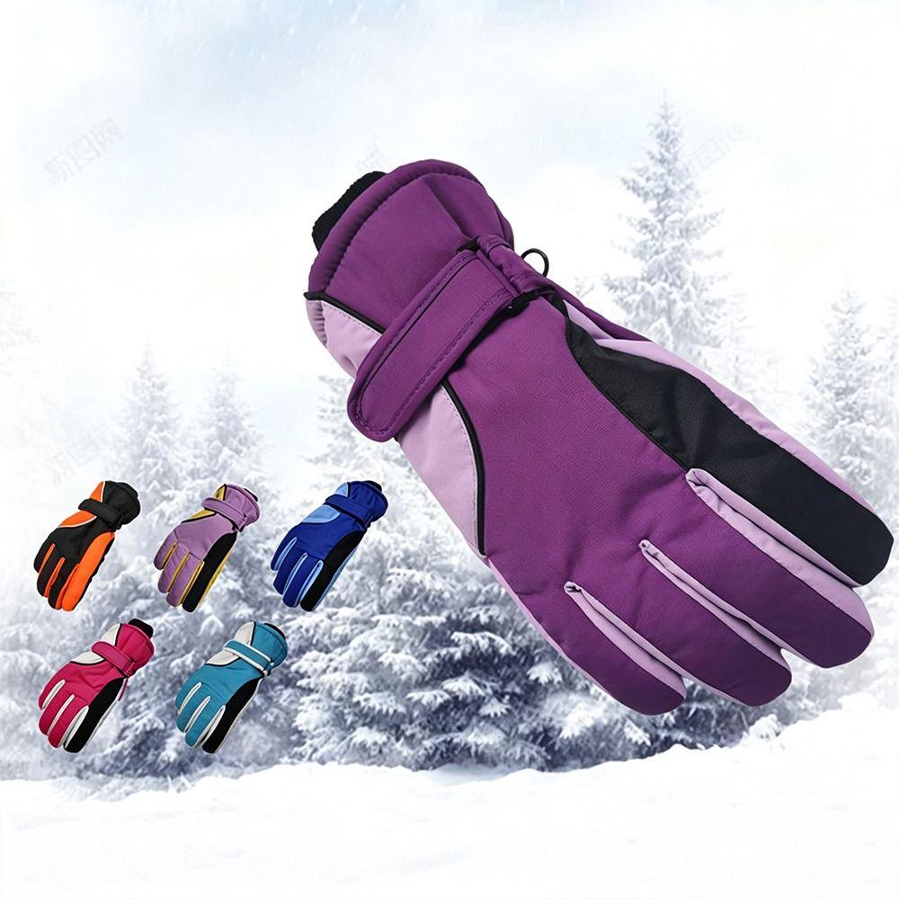 Waterproof Cycling Gloves Warm Snowboard Gloves Fashion Winter Skiing Gloves for Men Women