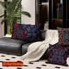 2D Bohemian Geometric Ethnic Throw Pillow Covers Pattern Cushion Cover Suitable For Sofa Bedroom Car Pillow Cover