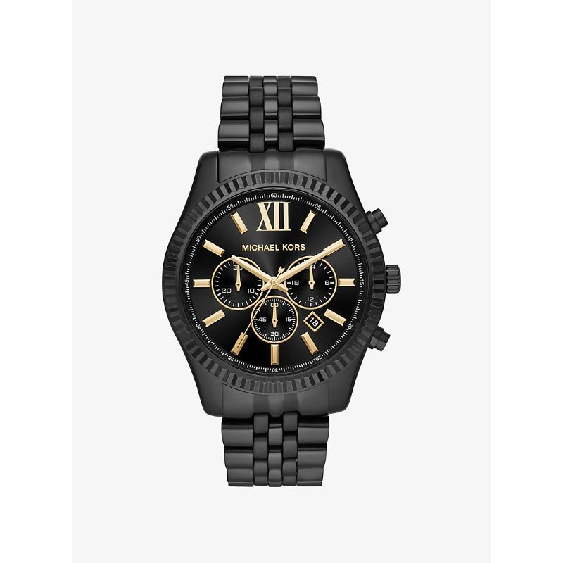 

Большие часы Michael Kors Lexington с черным покрытием MK8603 чёрный