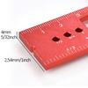 Multifunctional Aluminum Alloy Woodworking Ruler High Precision Surveying and Mapping Scribing Ruler Metric Unit Measuring Tool