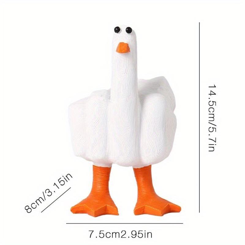 1pc, Duck You" Resin Statue - Modern Home Decor, Perfect for Valentine's, Easter Day Gift.
