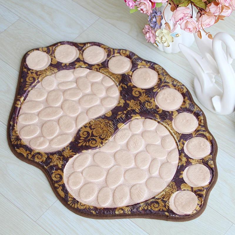 1pc-Door Mats Cute Big Feet Water Absorbent Non-slip Bath Rug Mat Carpet