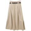 Lyocell Blend Slit A-Line Maxi Skirt