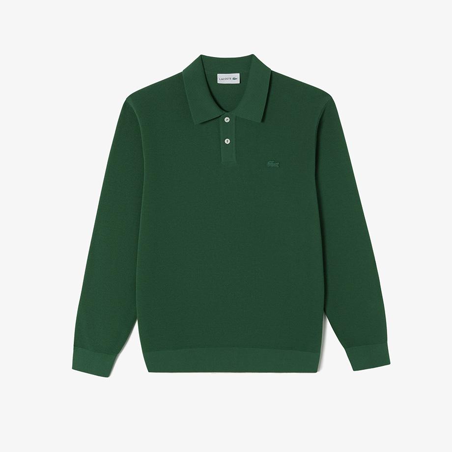 Lacoste Men's Long Sleeve Pique Sweater Polo AH206E-55G132