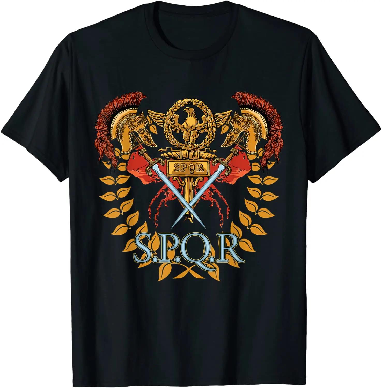 Ancient Rome Roman Legion SPQR Roman Empire Tshirt 100% C... L