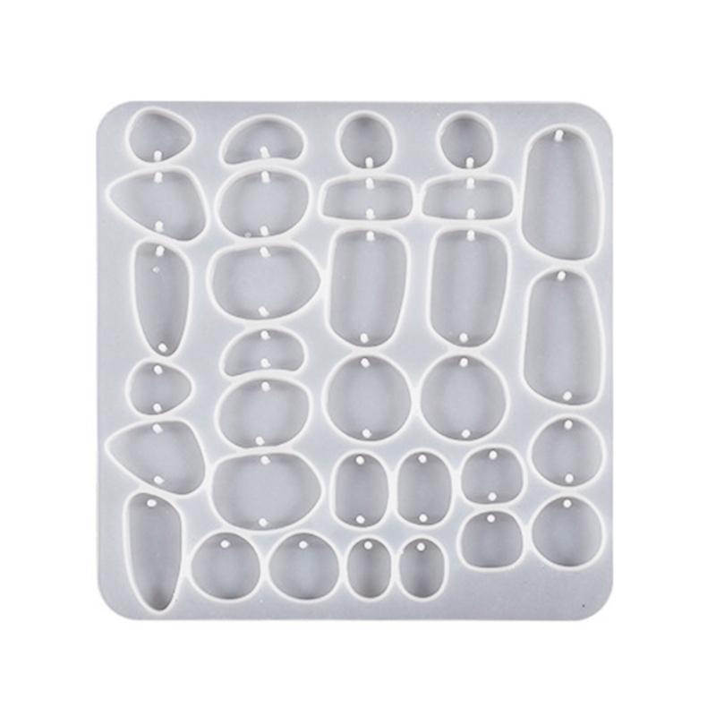 DIY Ohrring Silikonform Unregelmäßige Hängeform Werkzeug Handgefertigte Halskette Schmuck Anhänger Form DIY Resin Gussform