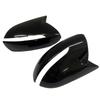 2PCS Car Rearview Side Mirror Cover Wing Cap For Kia Sportage KX5 2011 2012 2013 2014 2015 Glossy Black/Carbon Look Mirror Caps