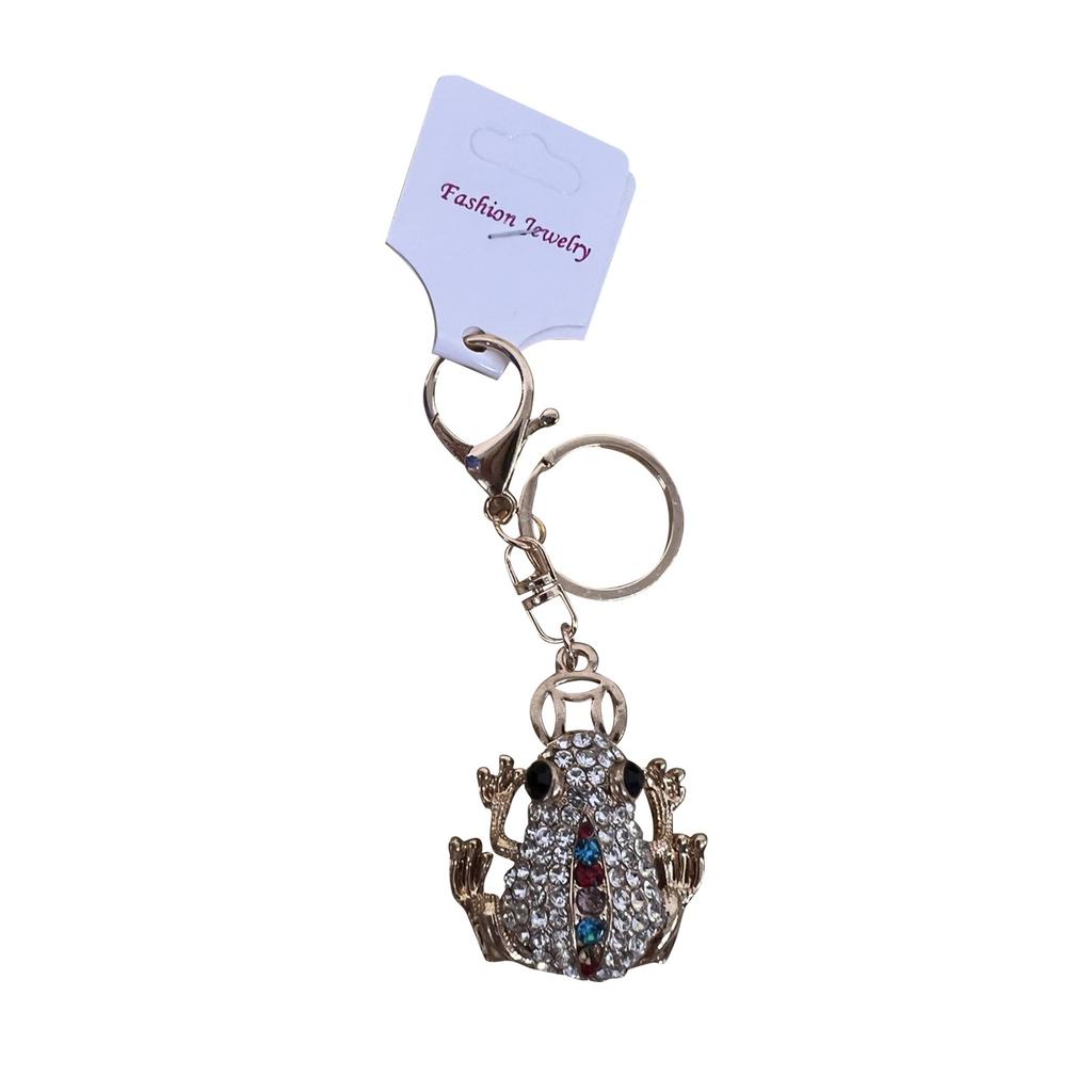 Diamond Studded Car Keychain Pendant, Cute Backpack Keychain Ring