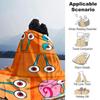 Snail Big Eyes Flannel Blanket Super Soft Warm Cozy Blanket For Sofa Bed Office Travel Allseason Home Decor Gift