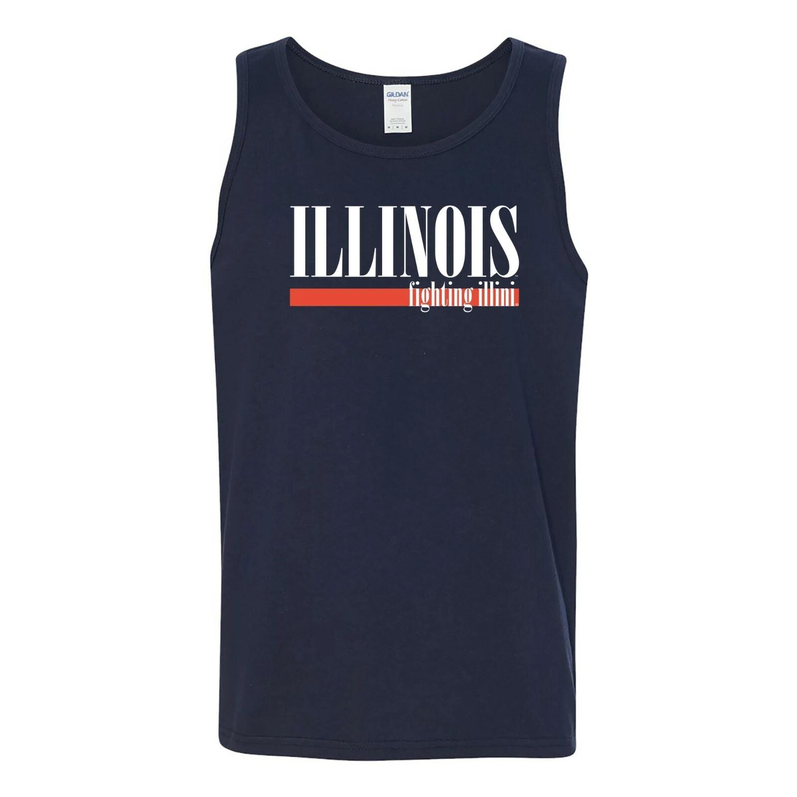 Illinois Fighting Illini Boldline Tank Top - Navy 2XL