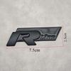ASRHP1 3D Metal R Line R Logo Front Grill Emblem Car Rear Trunk Sticker For Volkswagen VW R Line Golf 4 5 6 7 Touran Polo Accessories