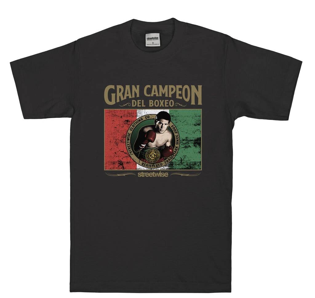 Streetwise Clothing Gran Campeon 100% Cotton T-shirt Mens Tees Top - Mexican Chicano Streetwear Chavez 2XL