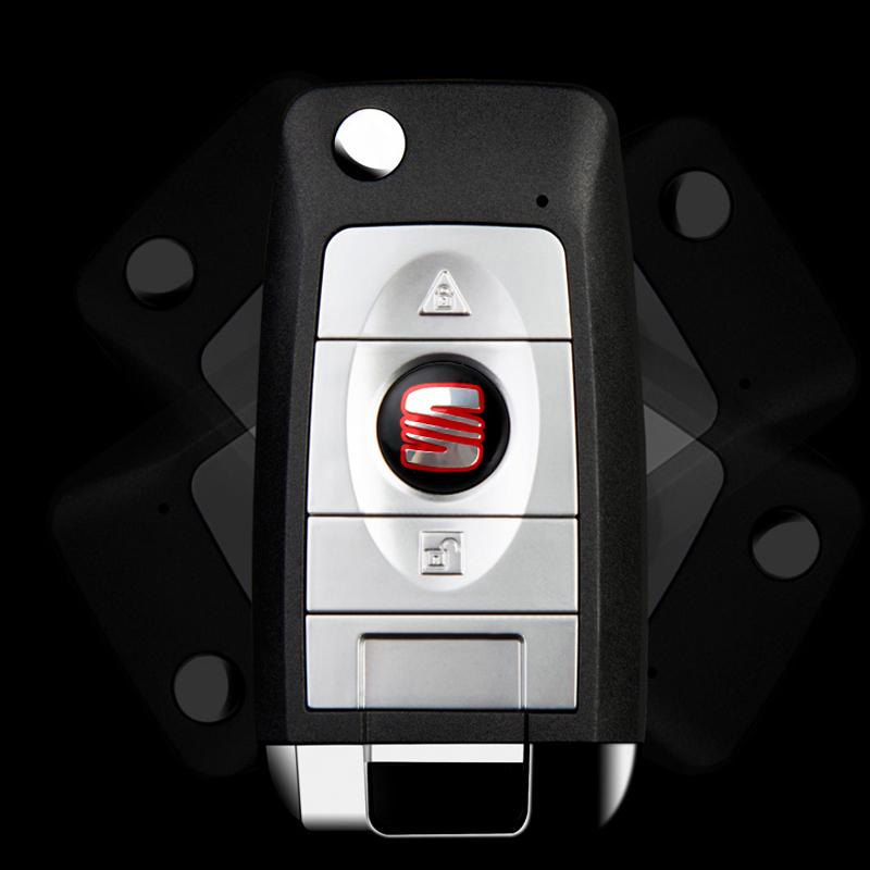 2/5/10pcs Car Key Emblem Badge Stickers Auto Control Key Logo Decals Accessories For Seat Cupra FR Racing Ibiza Leon Ateca Exeo