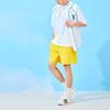 New MLB Base Logo Casual Shorts Unisex Yellow 3ASMR0133-05MSS