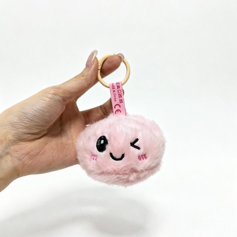 Simulation Dumpling Plush Bun Shaped Keychain Cute Steamed Bun Pendant Doll 6 Color Colourful Bag Pendant Simple Birthday Gift
