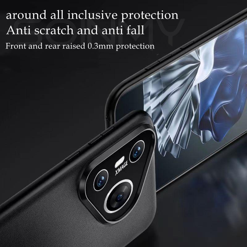 High-end Premium Leather Case for Huawei P70 Pro Art Luxury Business Design Ultra Thin Mobile Phone Cover for Huawei P60 P50 Pro