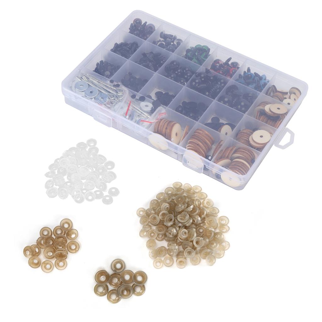 566Pcs Plastic Eyes Noses with Joints Plush Doll Teddy Bear Stuffed Animals Toy DIY Accessories