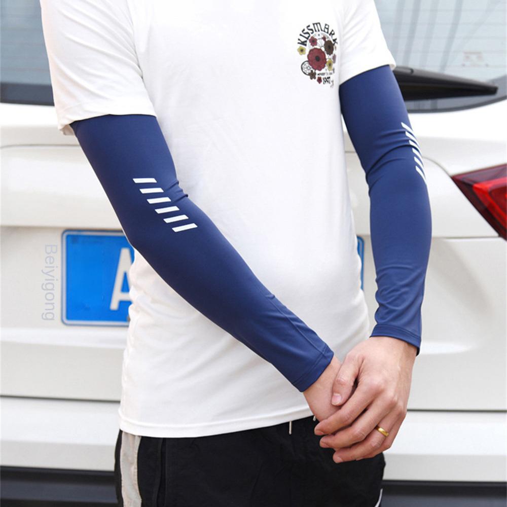 Summer Soft Protect Outdoor Elastic Breathable Ice Silk Riding Sun Protection Wear-resistant Comfortable Thin Section