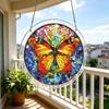 Acrylic Jigsaw Puzzle Suncatcher Large Colorful DIY Sun Catcher Kit for Adults Stained Glass Style Window Hanging Ornament for Home Garden Decor