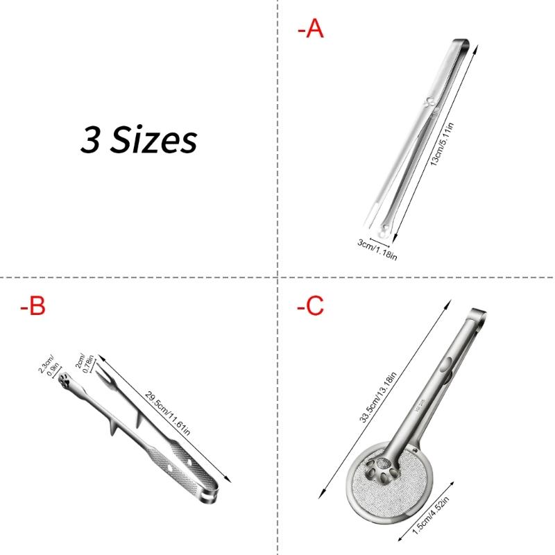 Stainless Steel Grilling Tongs with Cats Claws Shape Ergonomic Handle Heat Resistant Easy Cleaning For Family Gatherings