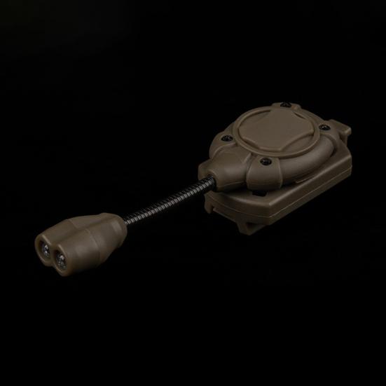 Taktische Helmlampe mit flexiblem Schaft 3 Montagemodi Batteriebetrieben Hohe Sichtbarkeit Jagdhelm Taschenlampe LED Taktische Erkennungslampe