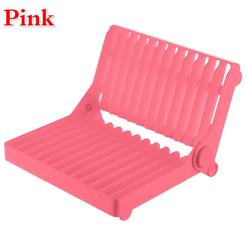 Multifunction Kitchen Storage Foldable Dish Plate Rack Organizer Drainer Plastic Tableware Holder Shelf