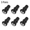 3 Pairs Of Top Fix Screw Rubber Bung Toilet Expansion Bolt Toilet Seat TOP Fixing Toilet Seat Back To Wall Bung Hinge Hole