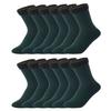 6 Pairs/Lot Solid Color Winter Warm Men Women Socks Thicken Thermal Socks Soft Plus Velvet Socks Casual Home Floor Snow Sock