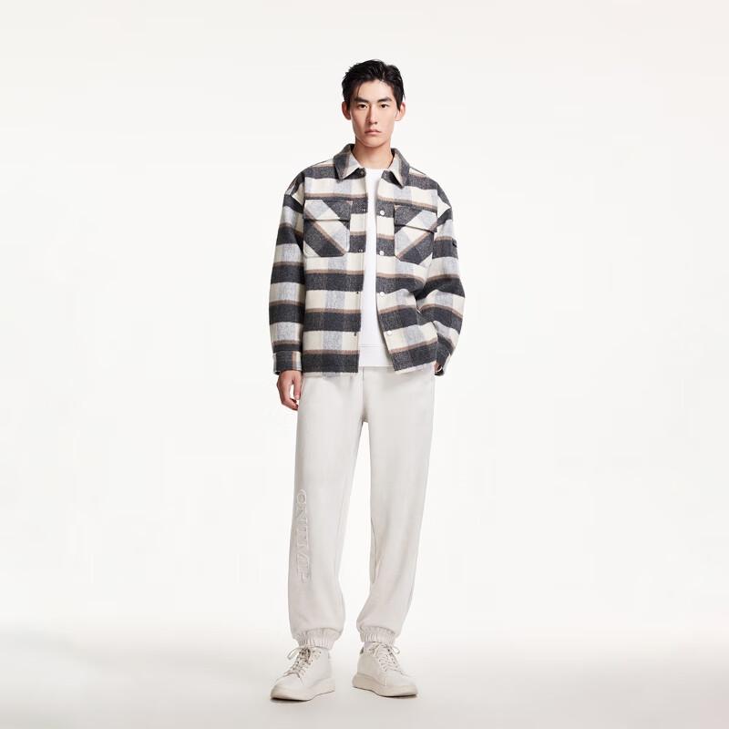 JACK&JONES Men's Fashion Letter Print Cuffed Sweatpants