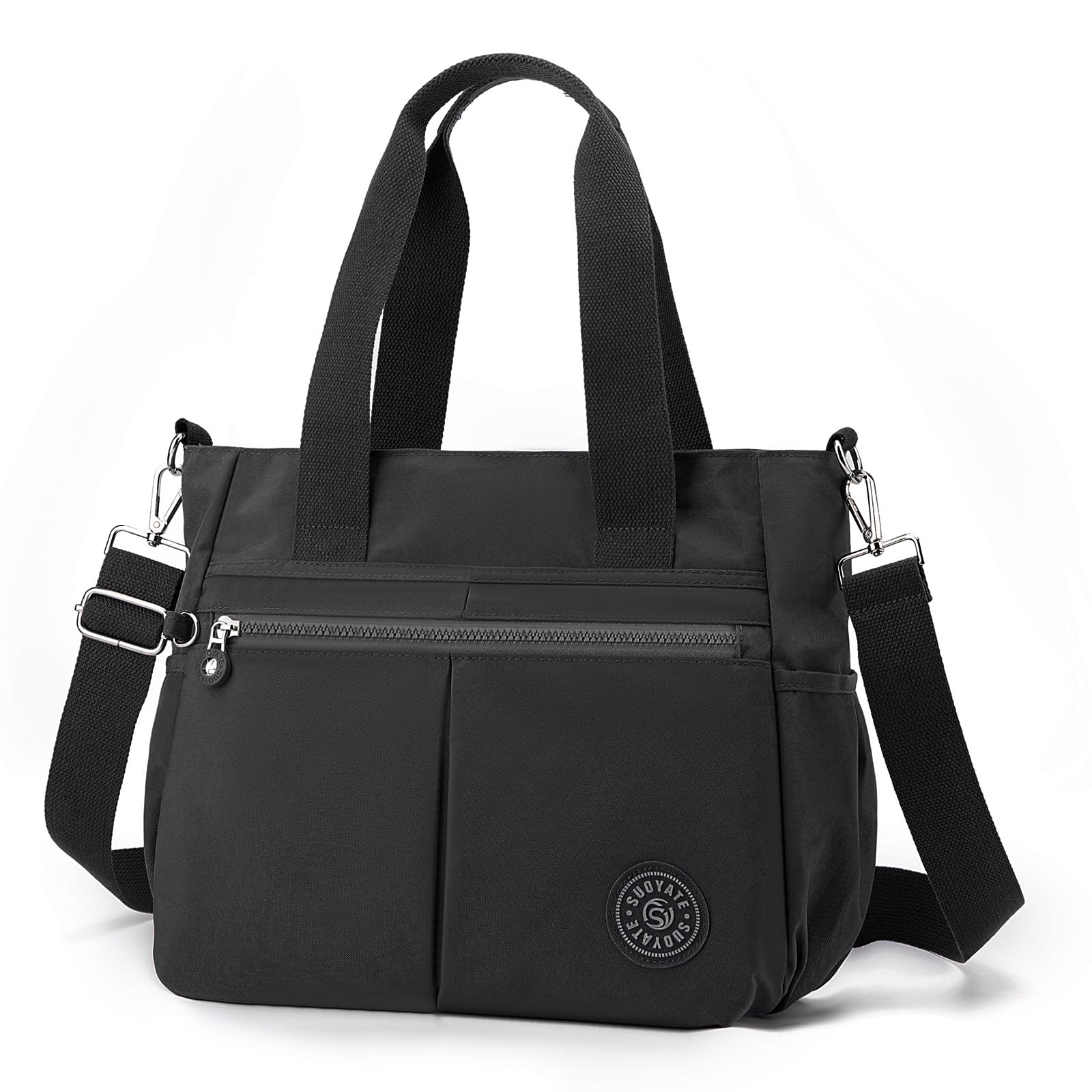 

FYMOHIEE Tote Bag (Ultra-Lightweight 380g) (Perfect for Commuting) (9 Pockets) Women s and Men s Shoulder Bag, Business Bag, Large Capacity,