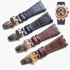 Vysoce kvalitní kožený řemínek pro Audemars Piguet AP15400 15703 15500 Řada Royal Oak Pánský řemínek Dvojitý konkávní rozhraní 26mm