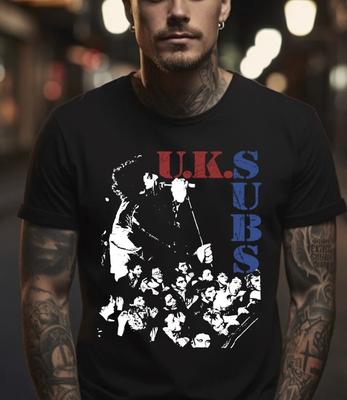 U.K. Subs Black T-Shirt, S-5XL Unisex T-Shirt