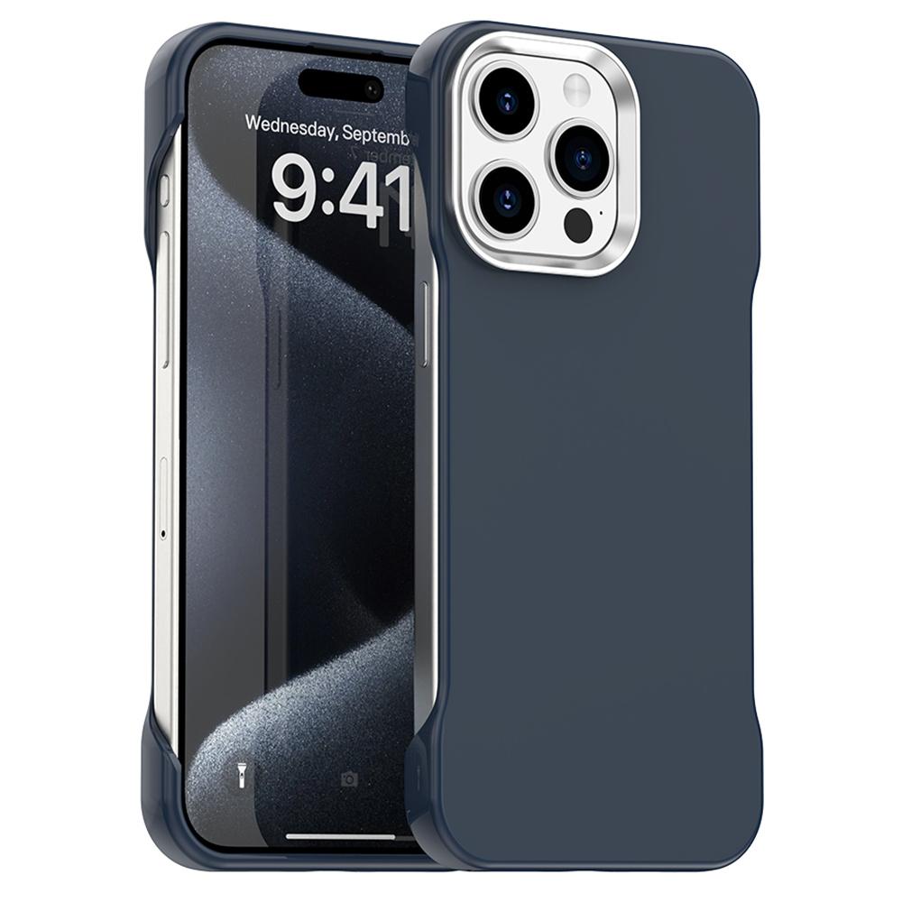For iPhone 15 Pro Magnetic Case Frameless Ultra Thin TPU+PET Phone Cover Reinforced Corners