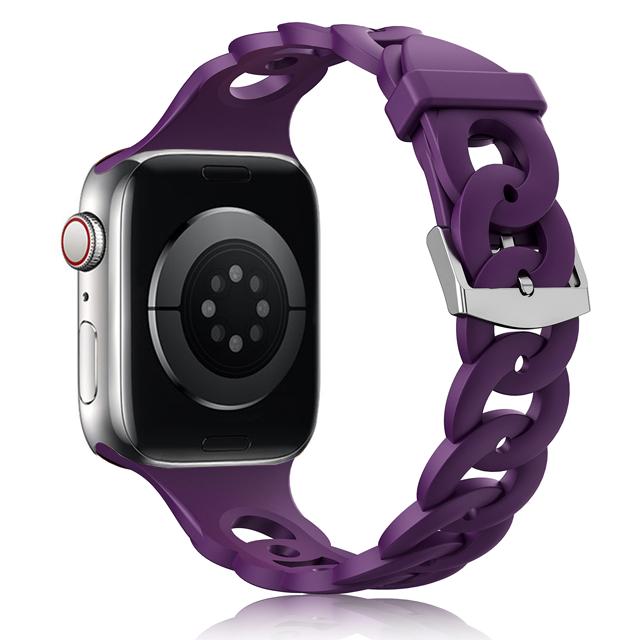 Silikonarmband für Apple Watch Band 45mm 44mm 40mm 41mm 42mm 49mm atmungsaktives Armband correa iWatch Ultra Serie 8 7 6 5 4 SE