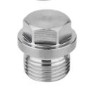 2" BSP Male Countersunk Flange Hex Square End Plug Cap 304 Stainless Steel Pipe Fitting