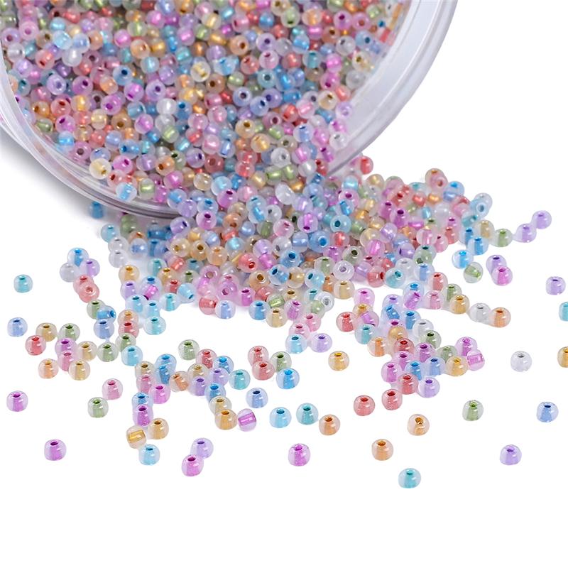 450G Charm Czech Glass Protein Silver Plating Seed Beads DIY Bracelet Necklace For Jewelry Making Accessories
